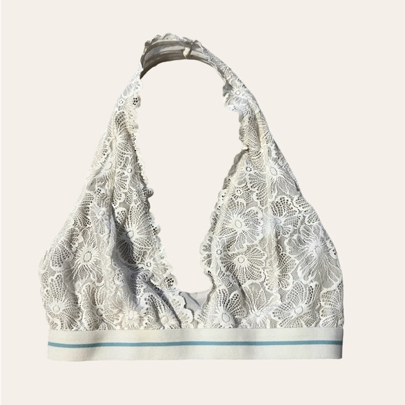 Girls white lace halter bralette by Colsie size S - Picture 4 of 8